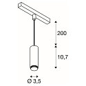 SLV Luminaire � suspension LALU� IP20, noir gradable