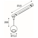 SLV Luminaire � suspension monophas� DYSKO Bas, en forme de boule IP20, scintillant, or gradable