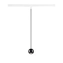 SLV 1-phase pendant luminaire DYSKO down, ball shaped IP20, glossy, black dimmable