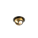 ceiling recessed luminaire DYSKO round IP20, gold, black dimmable