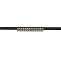 3-phase spot SIGHT EVO DOUBLE square IP20, black, lacquered dimmable