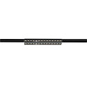 3-phase spot SIGHT EVO DOUBLE square IP20, black, lacquered dimmable