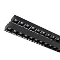 SLV 3-phase spot SIGHT EVO DOUBLE square IP20, black, lacquered dimmable