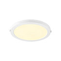 SLV Downlight VARIO 290 IP20, blanche, laqué 