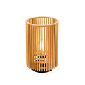 Lampe de table WUD TL cylindrique E27 IP20, couleur naturelle gradable