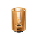 SLV Lampe de table WUD TL cylindrique E27 IP20, couleur naturelle gradable