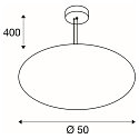 SLV pendant luminaire OLYPSO 50 E27 IP20, gold dimmable