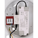 SLV Luminaire de plafond PANEL 60 rond, adapt� aux postes de travail avec �cran IP20, blanche, laqu� gradable