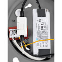 SLV Luminaire de plafond PANEL 60 rond, adapt� aux postes de travail avec �cran IP20, gris, laqu� gradable