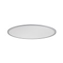 SLV Luminaire de plafond PANEL 60 rond, adapt� aux postes de travail avec �cran IP20, gris, laqu� gradable