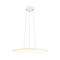 Luminaire � suspension PANEL 60 rond, adapt� aux postes de travail avec �cran IP20, blanche gradable