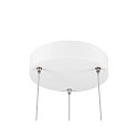 SLV pendant luminaire PANEL 60 round, suitable for VDU workstation IP20, white dimmable