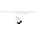 1-Projecteur monophasé LIGHT EYE® 2.0 commutable, pivotant à la cardan, en forme de boule IP20, blanc mat 
