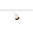 track spot LIGHT EYE® 2.0 round IP20, black, white, lacquered dimmable