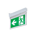 SLV Applique et plafonnier P-LIGHT angulaire IP20, transparent, blanche, laqu� 
