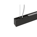 SLV Luminaire à suspension GLENOS® PRO IP20, noir gradable