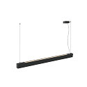 SLV Luminaire à suspension GLENOS® PRO IP20, noir gradable