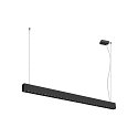 SLV Luminaire à suspension GLENOS® PRO IP20, noir gradable