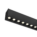 SLV Luminaire de plafond GLENOS® PRO UGR < 19, adapté aux postes de travail avec écran IP20, noir, laqué gradable