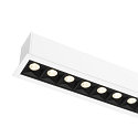 SLV Luminaire de plafond GLENOS® PRO UGR < 19, adapté aux postes de travail avec écran IP20, noir, blanche, laqué gradable