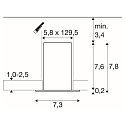 SLV ceiling luminaire GLENOS® PRO UGR < 19, suitable for VDU workstation IP20, black, lacquered dimmable