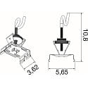 SLV light strip system fastening EASYLIGHT CSK FT BK, black