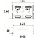SLV light strip system ceiling mounting EASYLIGHT SCF M6 BK, black