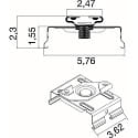 SLV light strip system ceiling mounting EASYLIGHT STM BK surface-mounted version, black