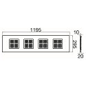SLV LED panel PAVANNO 1200/300 UGR < 19, suitable for VDU workstation, 18W 2850lm 3000|4000K 45° CRI 80-89