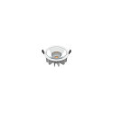 Plafonnier encastr� DOWNLIGHT P 165 ON-OFF rigide, r�sistant aux chocs, multipower, c�bl� en continu IP54, blanche 