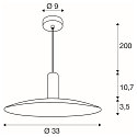 SLV Luminaire � suspension LALU� SET ELYPSE 33 E27 IP20, noir gradable