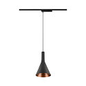 SLV 1-phase pendant luminaire LALU� SET CONE 15 with shade, CCT Switch, set of 1 IP20, black dimmable