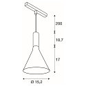 SLV Luminaire � suspension LALU� SET CONE 15 IP20, noir gradable