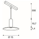 Luminaire � suspension LALU� SET ELYPSE IP20, noir gradable