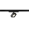 3-phase spot  EURO CUBE 2 M square, swivelling, suitable for VDU workstation IP20, black dimmable