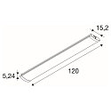 SLV Barre lumineuse BATTEN FLAT P 1200 49 BT MW CCT Switch, contr�lable par Bluetooth, multipower IP44/20