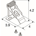 SLV Support de montage PANEL P | PAVANNO, acier inoxydable