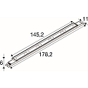 Luminaire de plafond BATTEN INDUSTRY P IP23, blanche gradable