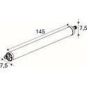 damp-proof luminaire TUBULAR P 150 IP66, white dimmable