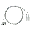 ceiling suspension TUBULAR P 2 pcs., silver