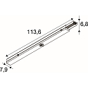 SLV Eclairage de secours EASYLIGHT 1000 rond IP20, noir 