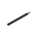 Eclairage de secours EASYLIGHT 1000 rond IP20, noir gradable