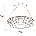 SLV reflector for EASYLIGHT, silver