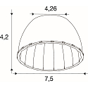 SLV reflector for EASYLIGHT, silver