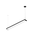Luminaire à suspension WORKLIGHT P LINE 150 adapté aux postes de travail avec écran IP20, noir gradable