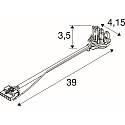 SLV plug-in connector RETRO CON 6P101 6-pole, white
