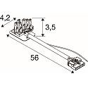SLV plug-in connector RETRO CON 6P104 6-pole, white