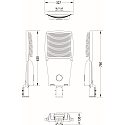 SLV pole luminaire STREET A MAXI IP66, grey 