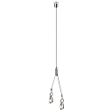 Suspension au plafond BATTEN INDUSTRY C+P, argent