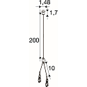 SLV Suspension au plafond BATTEN INDUSTRY C+P, argent